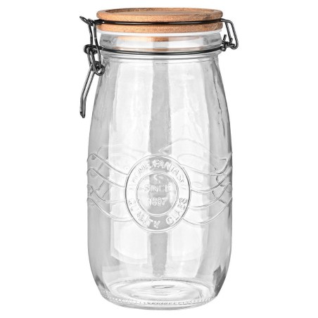 Estia Δοχείο Αποθήκευσης Allure Γυάλινο 2000Ml Με Κλιπ Καπάκι