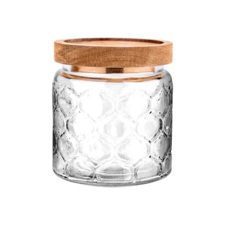 Estia Δοχείο Αποθήκευσης Allure Γυάλινο 500Ml 11X10Cm Ανάγλυφο