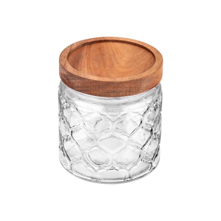 Estia Δοχείο Αποθήκευσης Allure Γυάλινο 500Ml 11X10Cm Ανάγλυφο