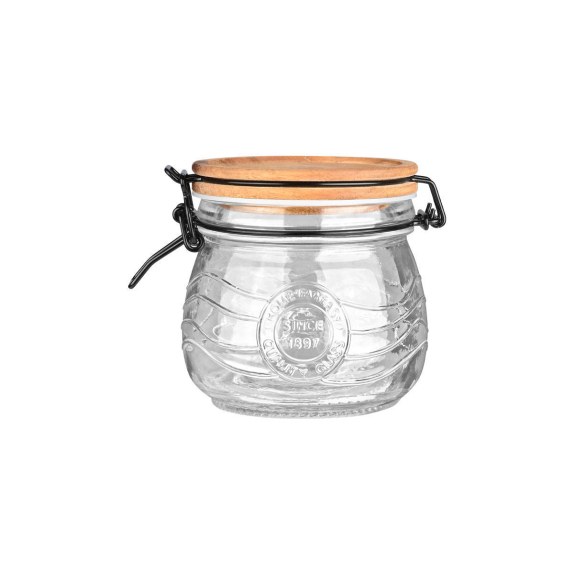 Estia Δοχείο Αποθήκευσης Allure Γυάλινο 500Ml Με Κλιπ Καπάκι
