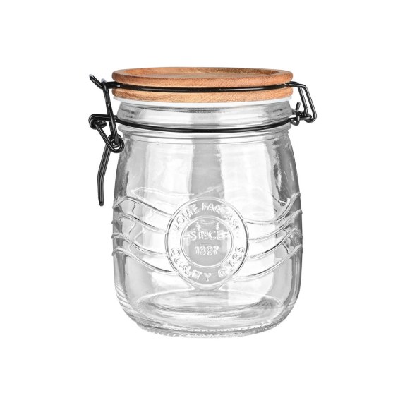 Estia Δοχείο Αποθήκευσης Allure Γυάλινο 750Ml Με Κλιπ Καπάκι