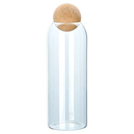 Estia Δοχείο Αποθήκευσης Γυάλινο 1300Ml Με Καπάκι Φελλού