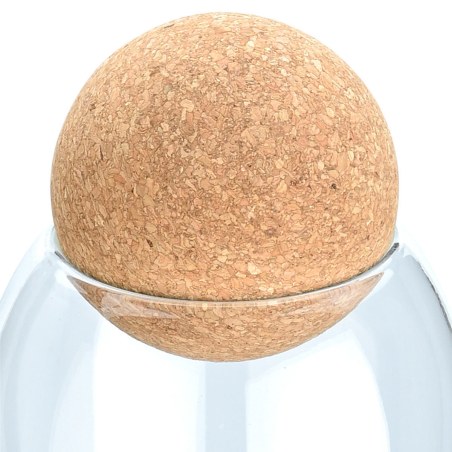 Estia Δοχείο Αποθήκευσης Γυάλινο 1300Ml Με Καπάκι Φελλού