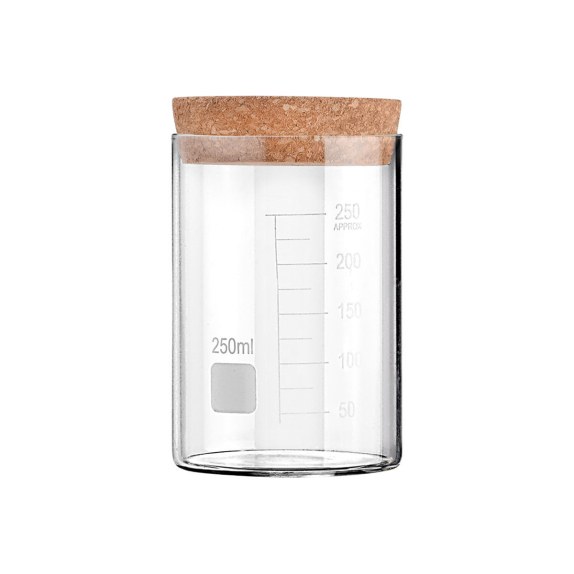 Estia Δοχείο Αποθήκευσης Γυάλινο 250Ml Με Καπάκι Φελλού