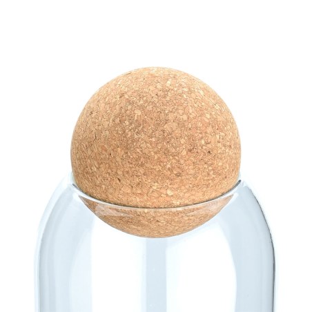 Estia Δοχείο Αποθήκευσης Γυάλινο 950Ml Με Καπάκι Φελλού