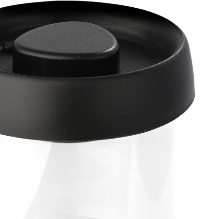 Estia Δοχείο Αποθήκευσης Κενού Αέρος Γυάλινο 450Ml Με Καπάκι Μαύρο