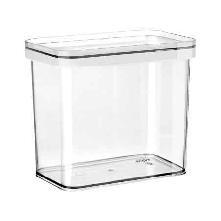 Estia Δοχείο Αποθήκευσης Πλαστικό 1650Ml Διαφανές Στοιβαζόμενο