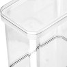 Estia Δοχείο Αποθήκευσης Πλαστικό 1650Ml Διαφανές Στοιβαζόμενο
