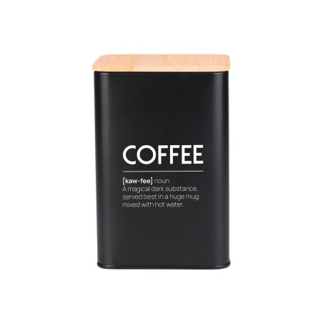Estia Δοχείο Για Καφέ Bamboo Essentials Μεταλλικό 10X13Cm Μαύρο