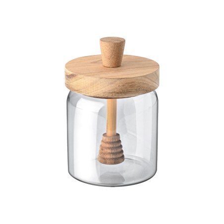 Estia Δοχείο Μελιού Allure Γυάλινο 450Ml 9X9X13.5Cm Με Κουτάλι Μελιού