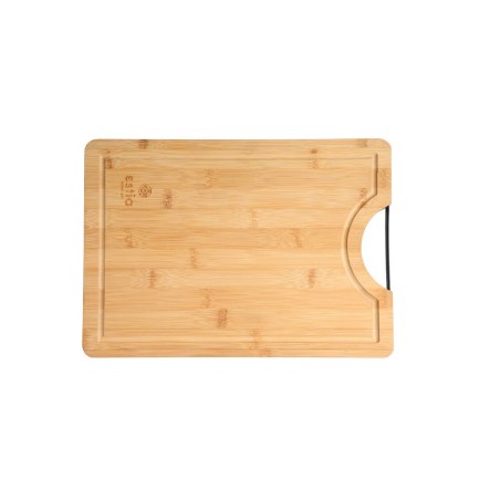 Estia Επιφάνεια Κοπής Bamboo Essentials 35X25Cm Με Μεταλλική Λαβή