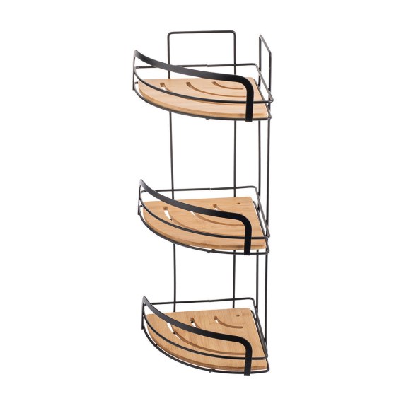 Estia Εταζέρα Bamboo Essentials Μεταλλική Γωνιακή 3...