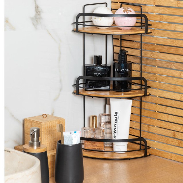 Estia Εταζέρα Bamboo Essentials Μεταλλική...
