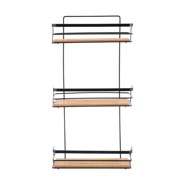 Estia Εταζέρα Bamboo Essentials Μεταλλική Ίσια...