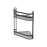 Estia Εταζέρα Elegant Μεταλλική Γωνιακή 2 Θέσεων 32X28X18Cm Μαύρη