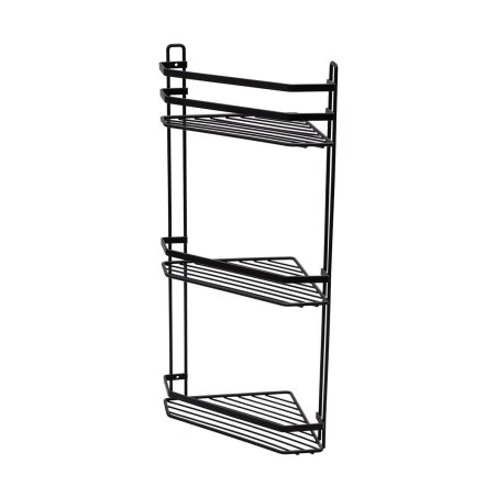 Estia Εταζέρα Elegant Μεταλλική Γωνιακή 3 Θέσεων 54X28X18Cm Μαύρη