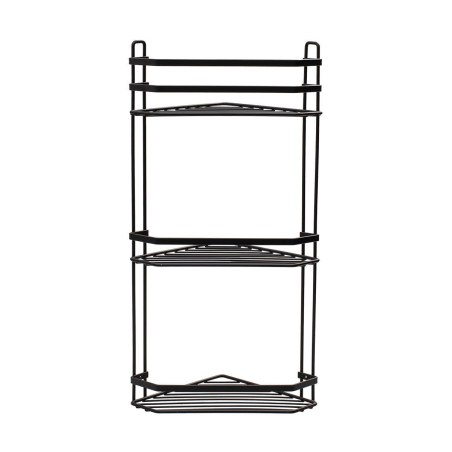 Estia Εταζέρα Elegant Μεταλλική Γωνιακή 3 Θέσεων 54X28X18Cm Μαύρη