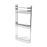 Estia Εταζέρα Elegant Μεταλλική Γωνιακή 3 Θέσεων 54X28X18Cm Χρωμίου