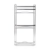 Estia Εταζέρα Elegant Μεταλλική Γωνιακή 3 Θέσεων 54X28X18Cm Χρωμίου