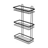 Estia Εταζέρα Elegant Μεταλλική Ίσια 3 Θέσεων 46X25X12.5Cm Μαύρη