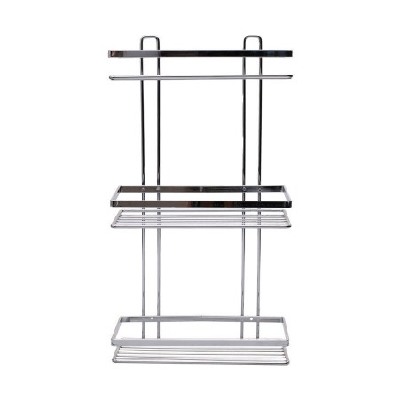 Estia Εταζέρα Elegant Μεταλλική Ίσια 3 Θέσεων 46X25X12.5Cm Χρωμίου