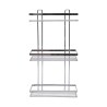 Estia Εταζέρα Elegant Μεταλλική Ίσια 3 Θέσεων 46X25X12.5Cm Χρωμίου