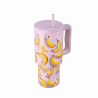 Estia Θερμός Straw Tumbler Xl Save The Aegean 900Ml Banana Mood