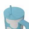 Estia Θερμός Straw Tumbler Xl Save The Aegean 900Ml Blue Daisy