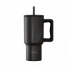 Estia Θερμός Straw Tumbler Xl Save The Aegean 900Ml Carbon Fibre
