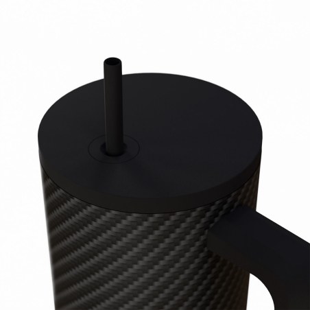 Estia Θερμός Straw Tumbler Xl Save The Aegean 900Ml Carbon Fibre