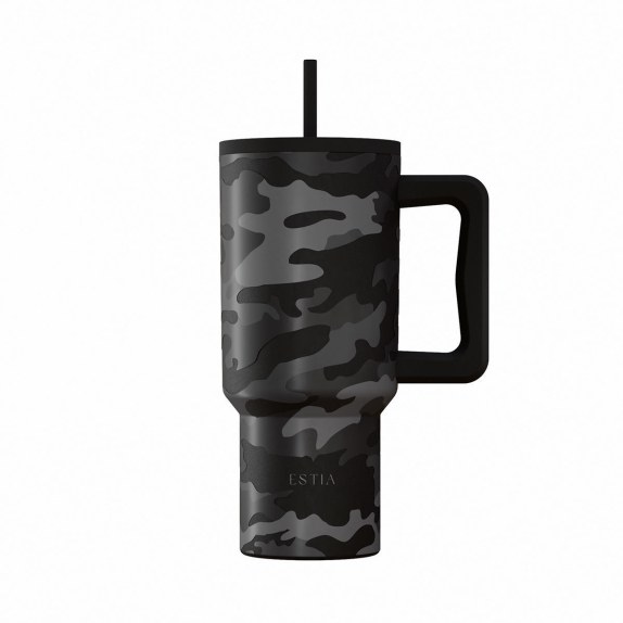 Estia Θερμός Straw Tumbler Xl Save The Aegean 900Ml Dark...