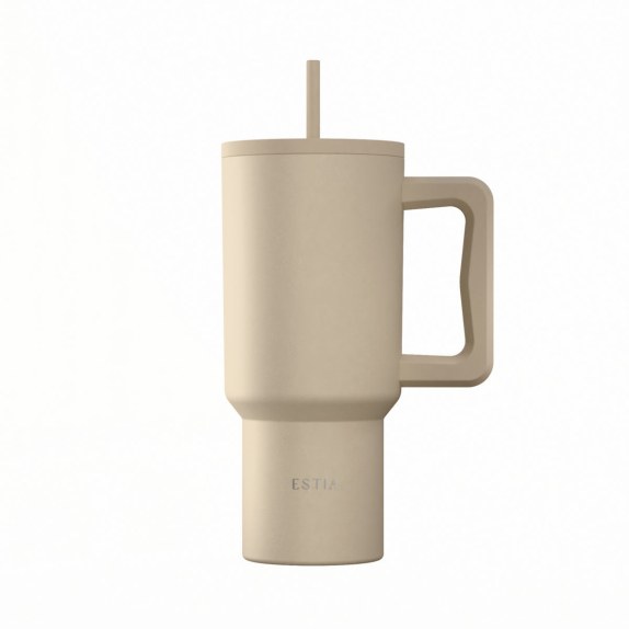 Estia Θερμός Straw Tumbler Xl Save The Aegean 900Ml Dune