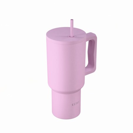 Estia Θερμός Straw Tumbler Xl Save The Aegean 900Ml Lavender
