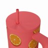 Estia Θερμός Straw Tumbler Xl Save The Aegean 900Ml Orange Pop