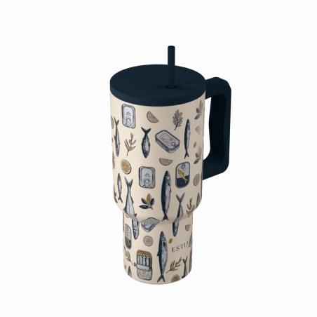 Estia Θερμός Straw Tumbler Xl Save The Aegean 900Ml Salt Life