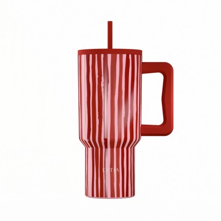 Estia Θερμός Straw Tumbler Xl Save The Aegean 900Ml Viva Stripe