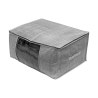 Θήκη Αποθήκευσης Grey Non Woven Υφασμάτινη Με Διπλό Φερμουάρ 60X45X30Cm
