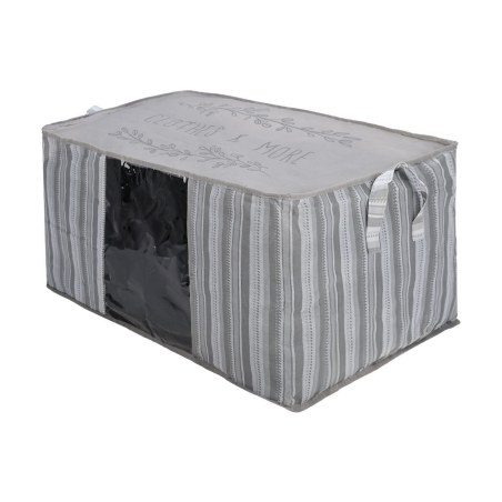Θήκη Αποθήκευσης Non Woven Υφασμάτινη 50X40X30Cm Με Παράθυρο Ivory