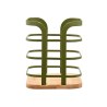 Estia Θήκη Για Κουτάλες Bamboo Essentials Μεταλλική 12X12X14.5Cm λαδί