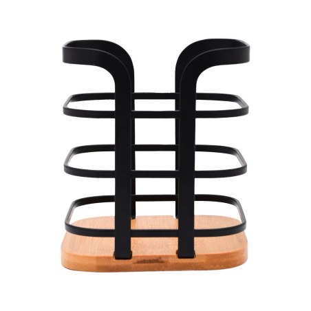 Estia Θήκη Για Κουτάλες Bamboo Μεταλλική 12X12X14.5Cm Μαύρη
