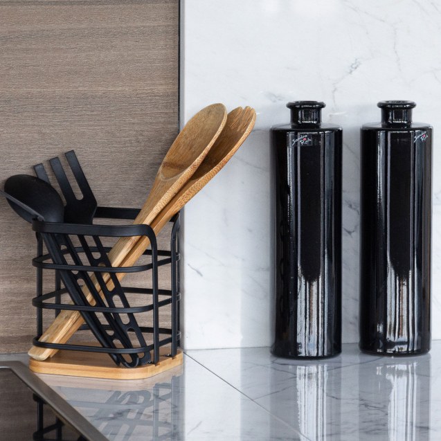 Estia Θήκη Για Κουτάλες Bamboo Μεταλλική...