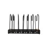 Estia Θήκη Με Διαχωριστικά Bamboo Essentials Μεταλλική Με Χερούλι 30.5X17.7X19Cm Μαύρη