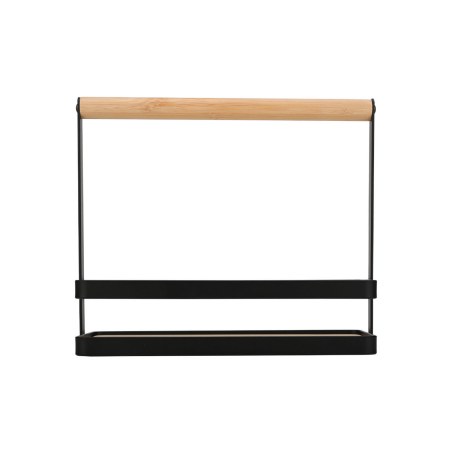 Estia Θήκη Οργάνωσης Bamboo Essentials Με Χερούλι 24X10.5X21.3Cm Μεταλλική Μαύρη