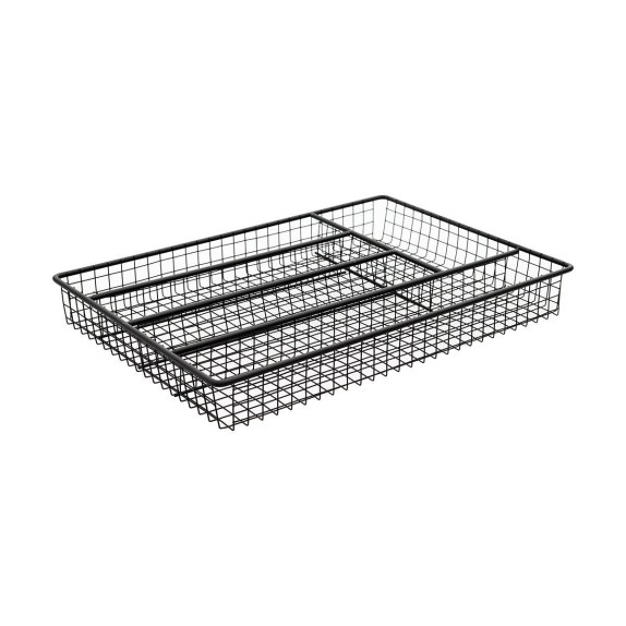 Θήκη Συρταριού Metal Black  Μεταλλική 36X26Cm Μαύρη