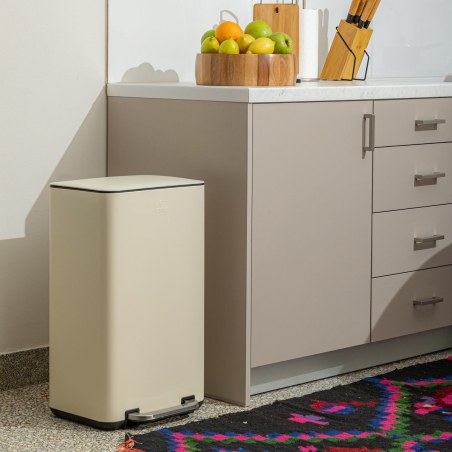 Estia Κάδος Απορριμμάτων Cubic Soft Close 30Lt Ivory