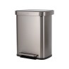 Estia Κάδος Απορριμμάτων Flatop Soft Close 50Lt Ματ Ινοξ