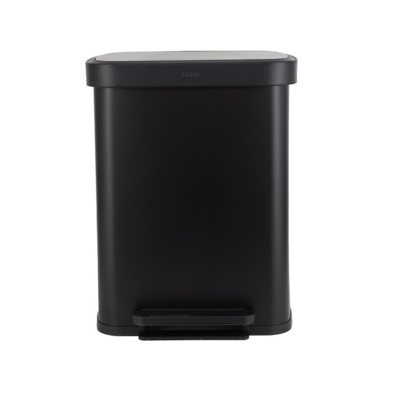 Estia Κάδος Απορριμμάτων Flatop Soft Close 50Lt Ματ Μαύρος