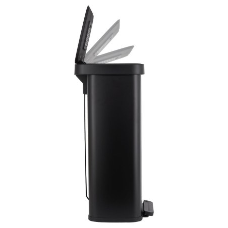 Estia Κάδος Απορριμμάτων Flatop Soft Close 70Lt Ματ Μαύρος