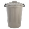 Κάδος Απορριμμάτων Outbin Εξωτερικού Χώρου Πλαστικός Με Καπάκι 60Lt Γκρι