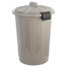 Κάδος Απορριμμάτων Outbin Εξωτερικού Χώρου Πλαστικός Με Καπάκι 60Lt Γκρι